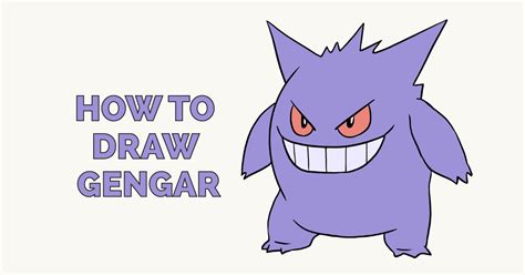 how to draw gengar|how to draw pokemon easy.